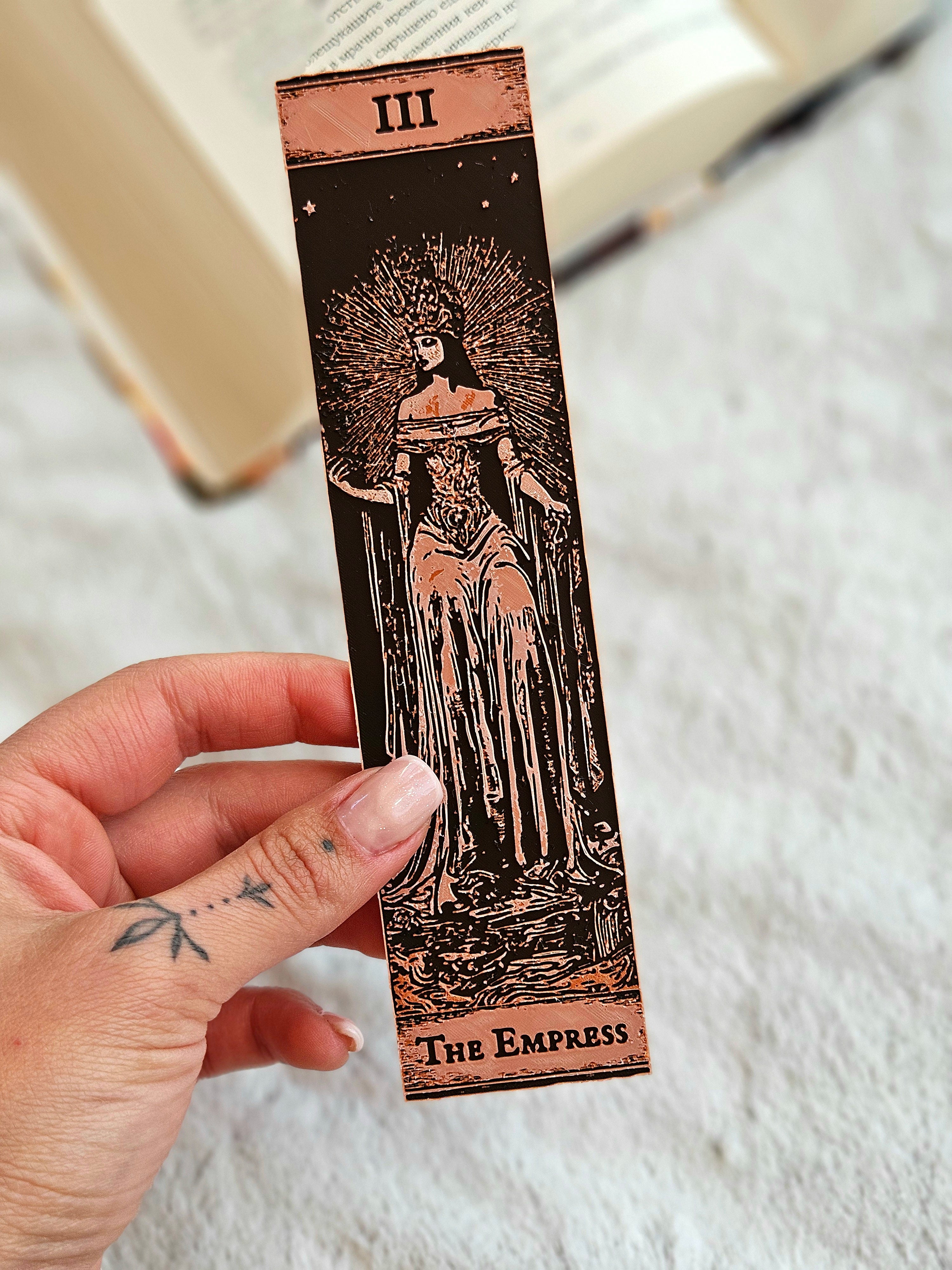 Major Arcana Tarot Bookmarks | 3D Printed Gothic Reader Accessories
