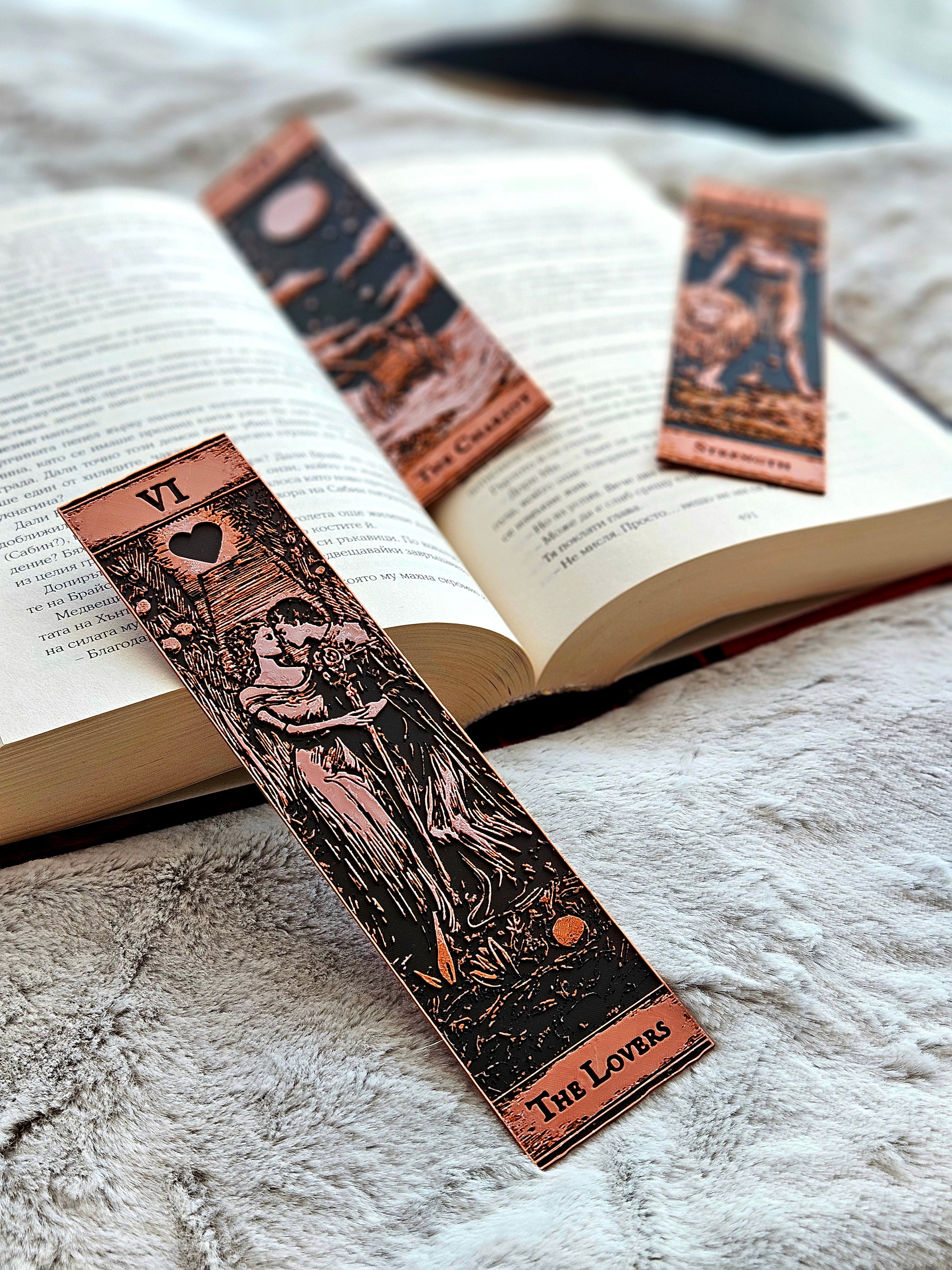 Major Arcana Tarot Bookmarks | 3D Printed Gothic Reader Accessories