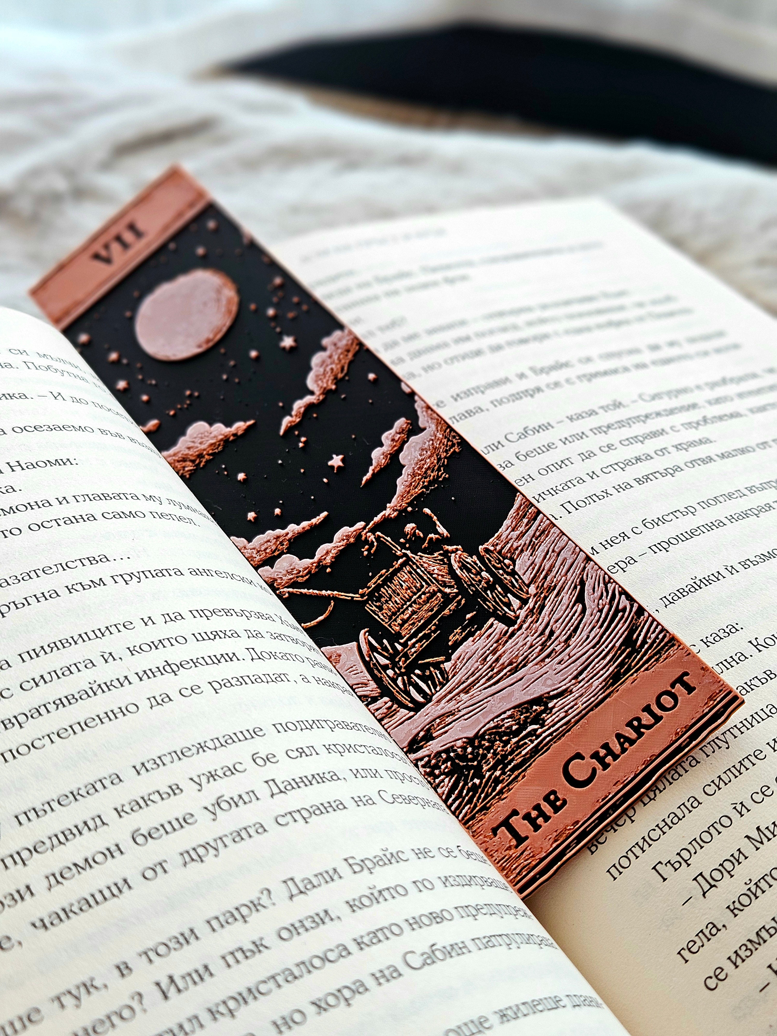 Major Arcana Tarot Bookmarks | 3D Printed Gothic Reader Accessories