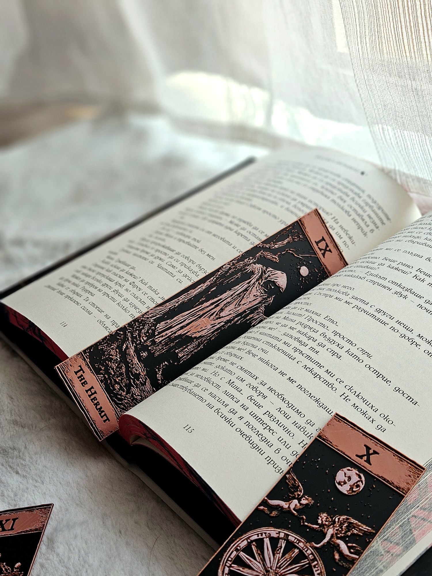 Major Arcana Tarot Bookmarks | 3D Printed Gothic Reader Accessories