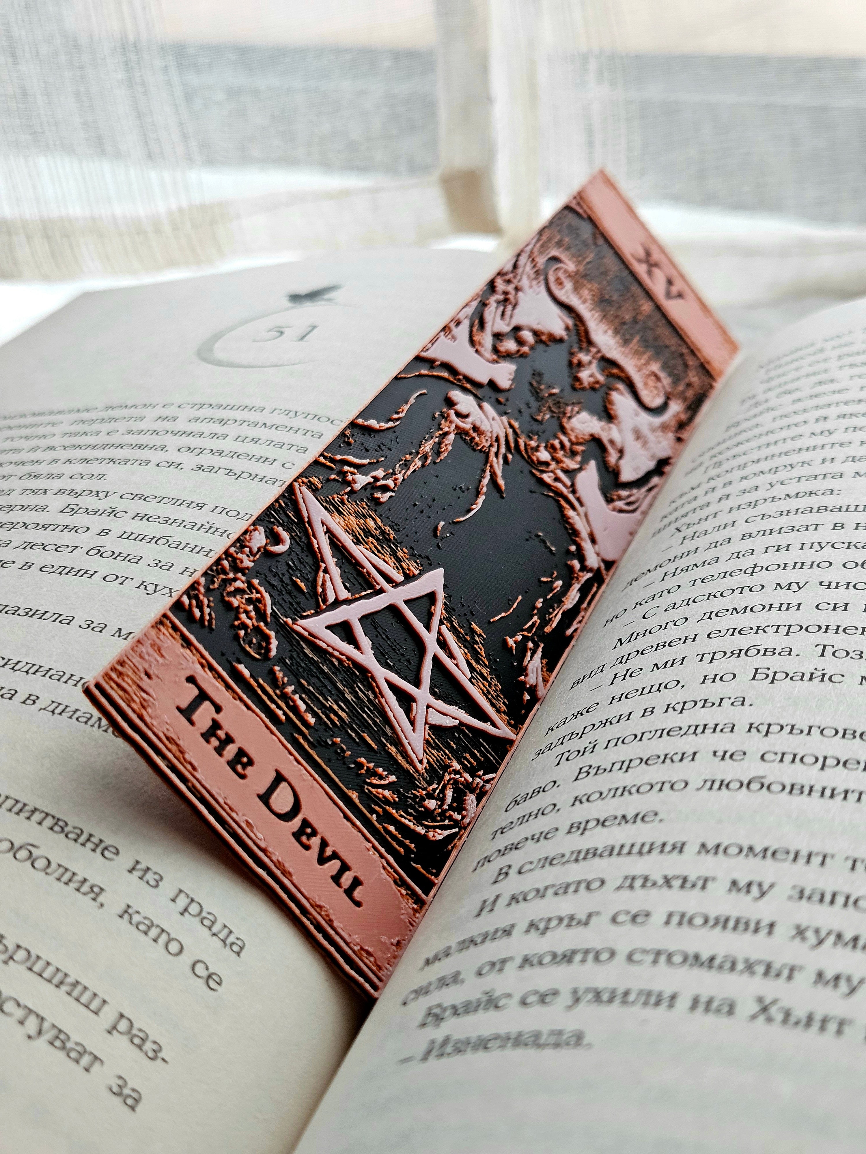 Major Arcana Tarot Bookmarks | 3D Printed Gothic Reader Accessories