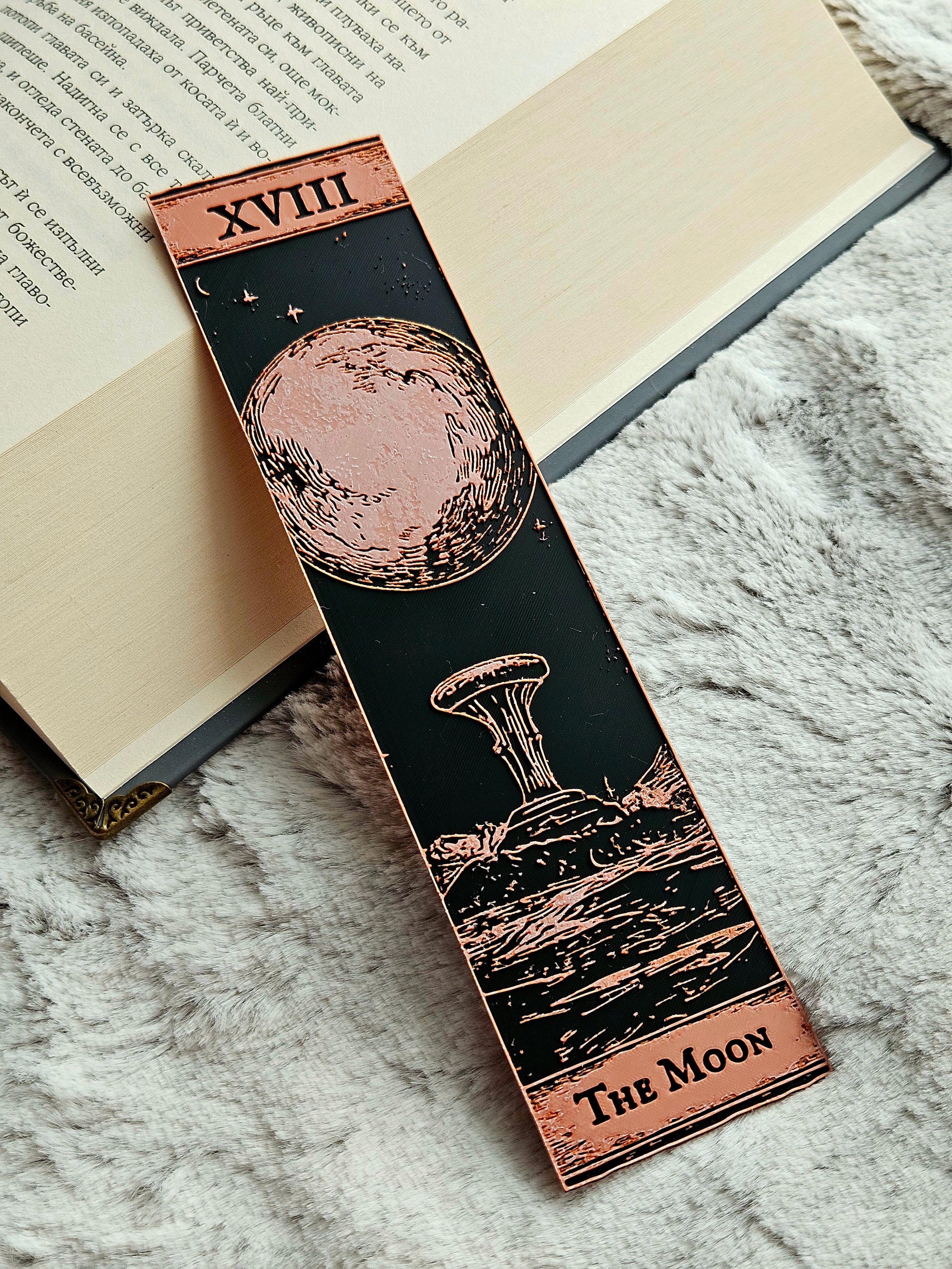 Major Arcana Tarot Bookmarks | 3D Printed Gothic Reader Accessories