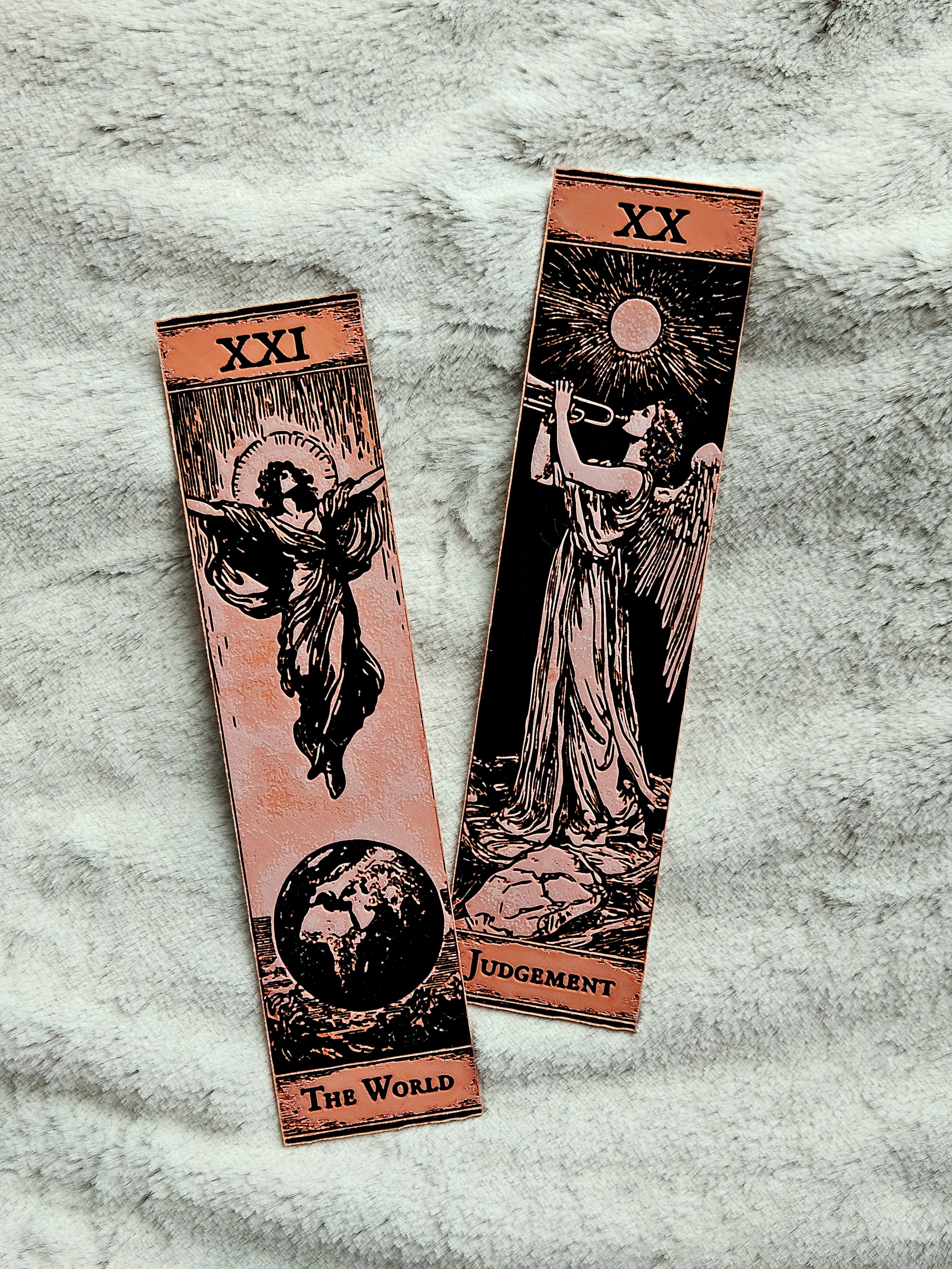 Major Arcana Tarot Bookmarks | 3D Printed Gothic Reader Accessories