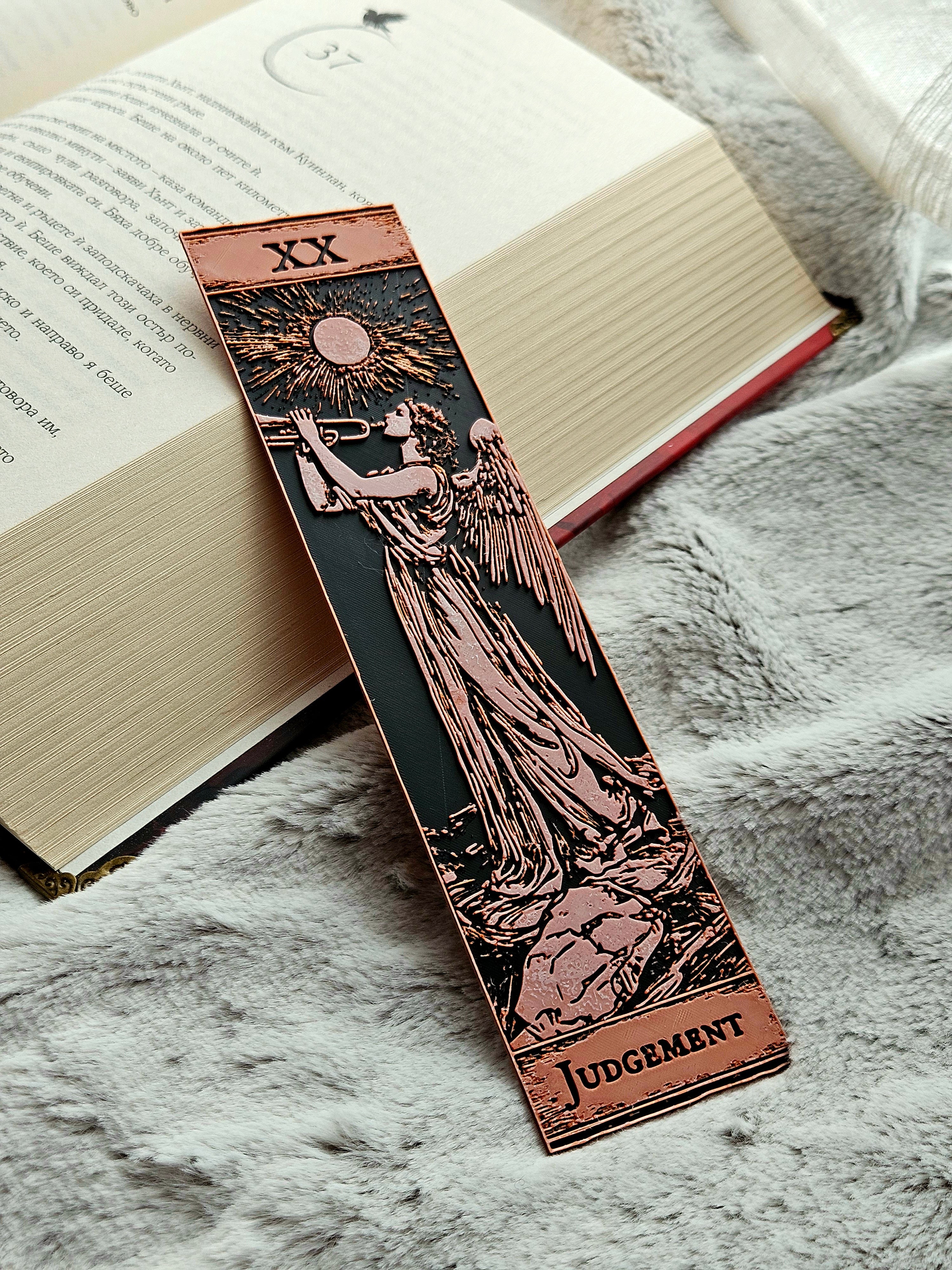 Major Arcana Tarot Bookmarks | 3D Printed Gothic Reader Accessories