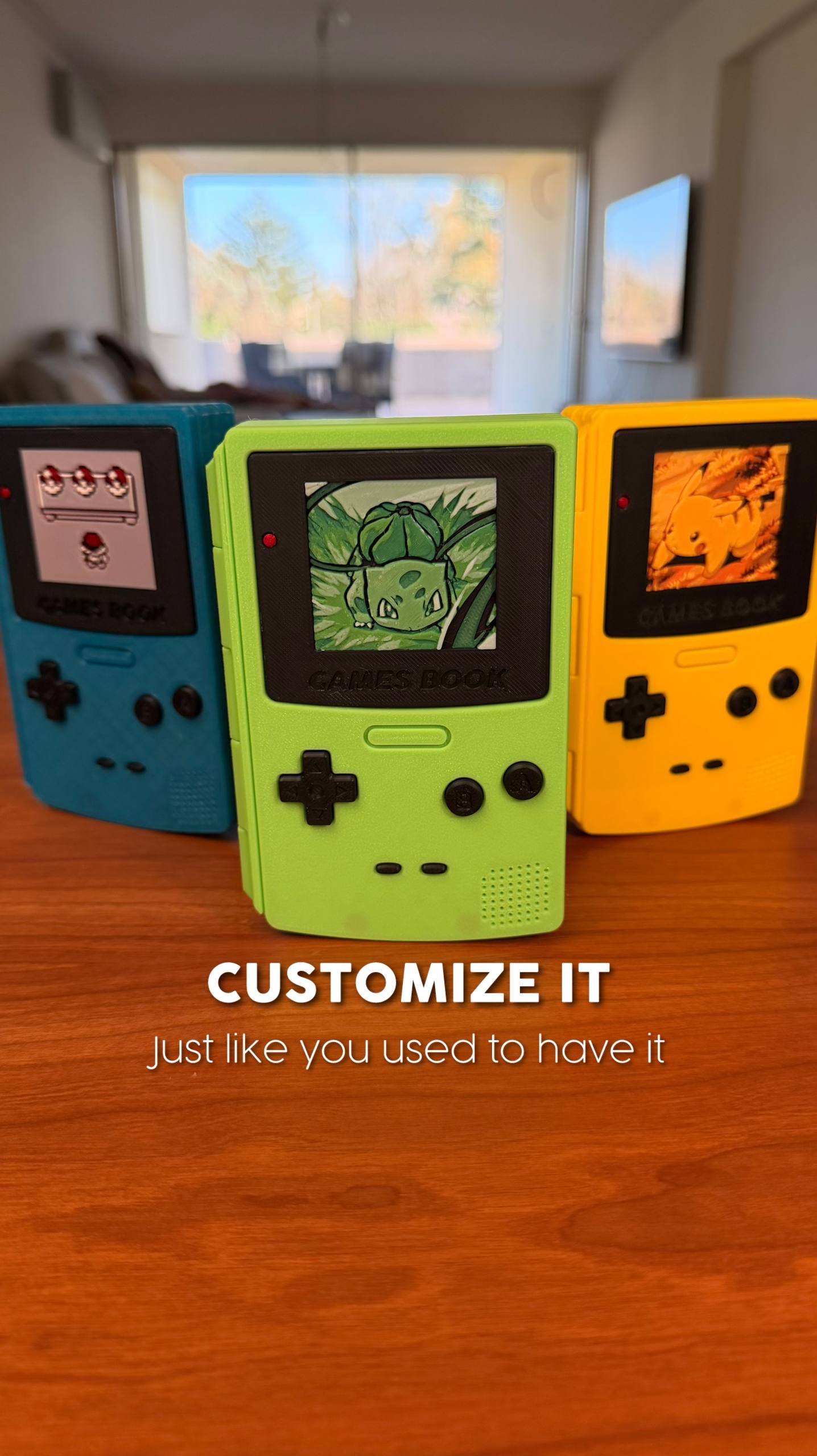 Games Book – Switch 1/2 Cartridge & Micro SD Holder (Gameboy-Inspired)