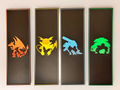 Starter Evolution Silhouette 3D Printed Bookmark Set