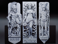 Ancient Zodiac Relief Bookmark Set – 3D Printed Astrology Signs | Mythic Stone Style Bookmarks