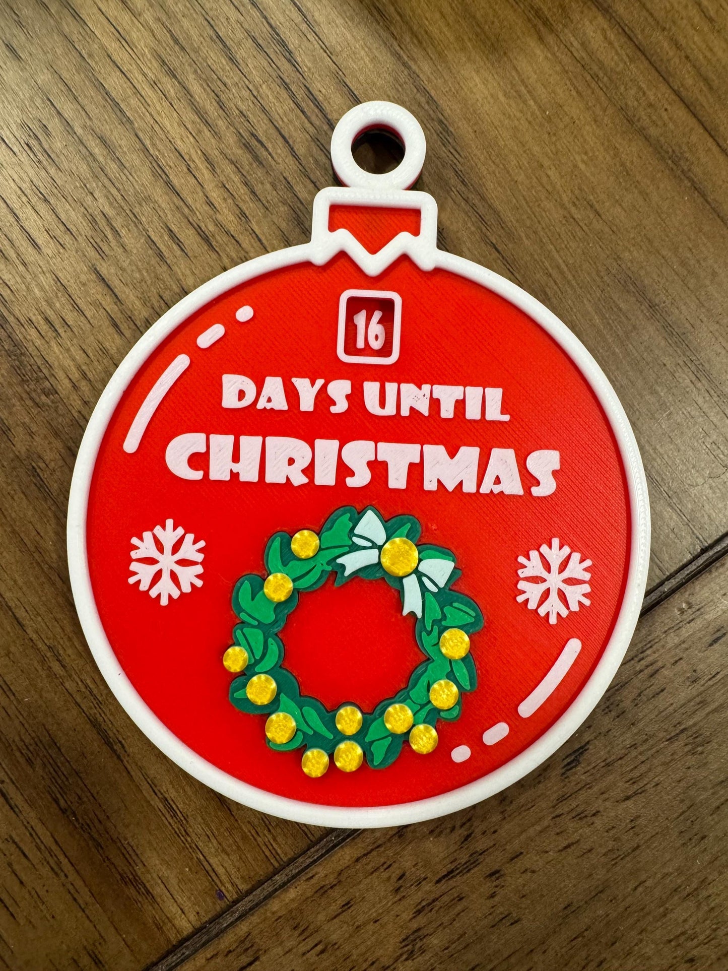 Countdown to Christmas Ornament